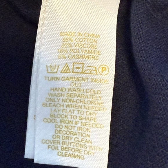 Kate Spade, pearl embellished Macie cardigan. Navy blue, size small - Picture 10 of 11